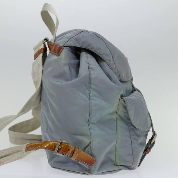 PRADA Backpack Nylon Light Blue - Picture 4 of 16